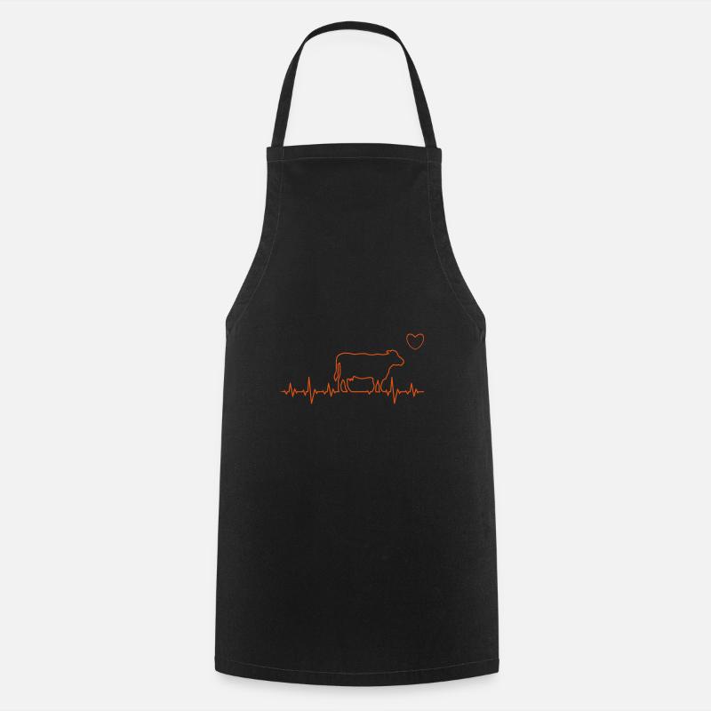 vache - Tablier de cuisine - noir