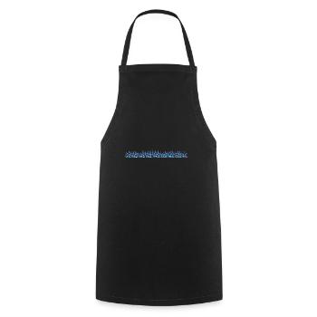 floor line stroke crystals crystal - Cooking Apron - black - Front - AI Model Male 185 dark (185cm)