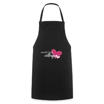 Le meilleur collègue du monde - Tablier de cuisine - noir - Devant - AI Model Male 185 dark (185cm)