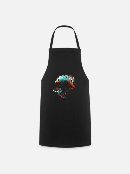 Amateur de parachutisme, drôle - Tablier de cuisine - noir