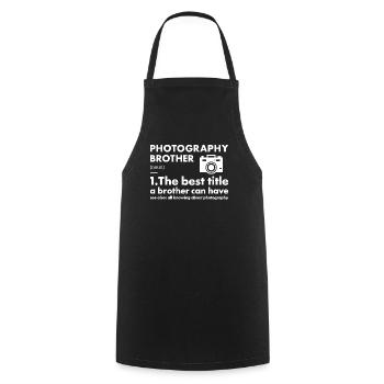Photographer Brother Definition Photography - Cooking Apron - black - Front - AI Model Male 185 dark (185cm)
