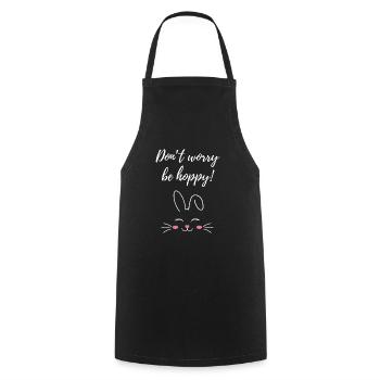 Ne vous inquiétez pas, soyez houblonné cadeau - Tablier de cuisine - noir - Devant - AI Model Male 185 dark (185cm)