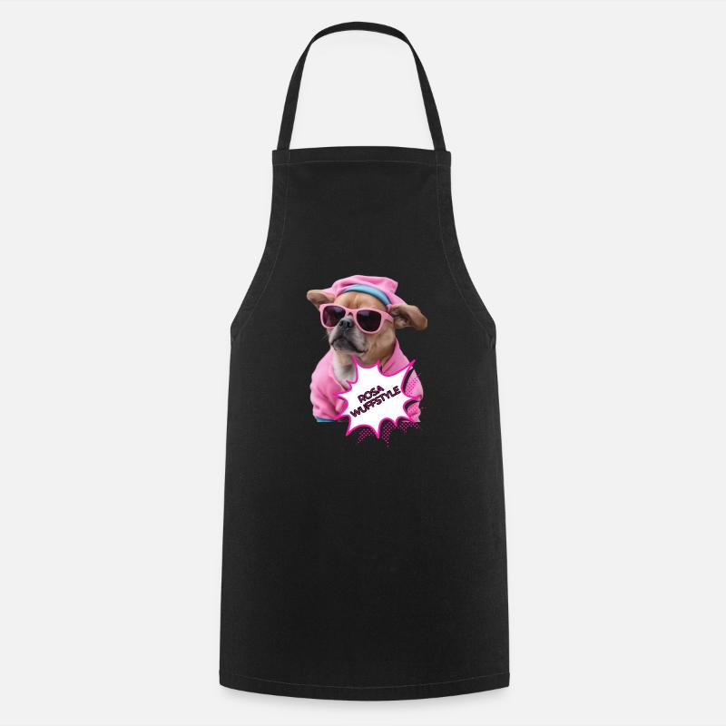 Rosa Wuffstyle - Kochschürze - Schwarz