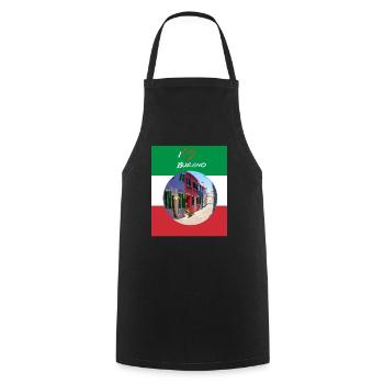 I Love Burano - Cooking Apron - black - Front - AI Model Male 185 dark (185cm)