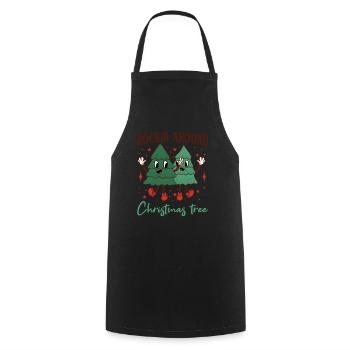 Rockin Around Christmas Tree - Cooking Apron - black - Front - AI Model Male 185 dark (185cm)