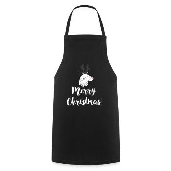 Joyeux Noël - Tablier de cuisine - noir - Devant - AI Model Male 185 dark (185cm)