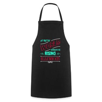avocados cat humor animal lover present cats - Cooking Apron - black - Front - AI Model Male 185 dark (185cm)