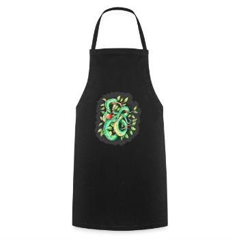 Serpent - Tablier de cuisine - noir - Devant - AI Model Male 185 dark (185cm)