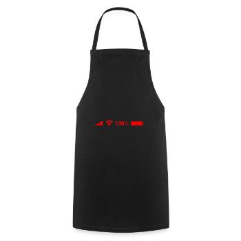 Wi-Fi - Cooking Apron - black - Front - AI Model Male 185 dark (185cm)