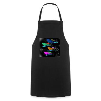 Boats - Cooking Apron - black - Front - AI Model Male 185 dark (185cm)