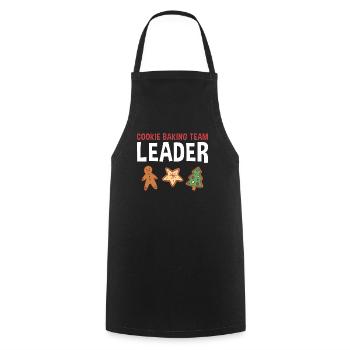 Cookie Baking Team Leader Cookie - Cooking Apron - black - Front - AI Model Male 185 dark (185cm)