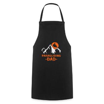 Papa parapente - Tablier de cuisine - noir - Devant - AI Model Male 185 dark (185cm)