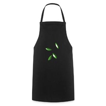 blätter blatt symbol muster - Kochschürze - Schwarz - Vorne - AI Model Male 185 dark (185cm)