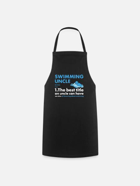 Sport Uncle Swimming - Kochschürze - Schwarz
