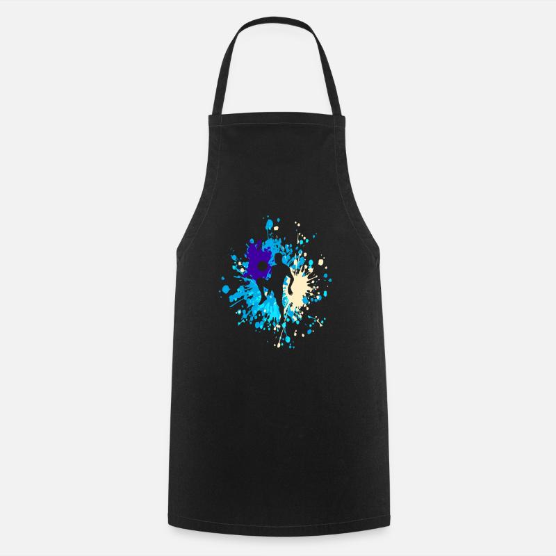 Soccer Tricks Color Splash - Cooking Apron - black