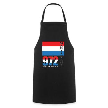 Fort de France - Cooking Apron - black - Front - AI Model Male 185 dark (185cm)