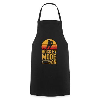 Eishockey Mode on retro vintage - Kochschürze - Schwarz - Vorne - AI Model Male 185 dark (185cm)