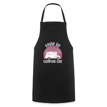 Camper Queen - Kochschürze - Schwarz - Vorne - AI Model Male 185 dark (185cm)