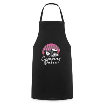 Camping Queen - Tablier de cuisine - noir - Devant - AI Model Male 185 dark (185cm)