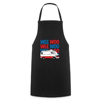 Weee Woo Ambulance - Tablier de cuisine - noir - Devant - AI Model Male 185 dark (185cm)