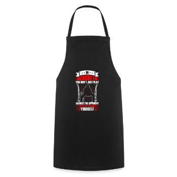 Vous ne jouez pas seulement au cricket - Tablier de cuisine - noir - Devant - AI Model Male 185 dark (185cm)