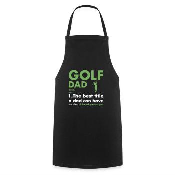 Sport Dad Définition Golf - Tablier de cuisine - noir - Devant - AI Model Male 185 dark (185cm)