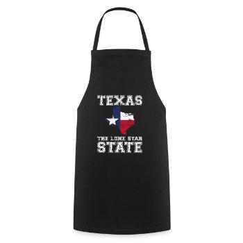 Le Texas, l’État avec une étoile - Tablier de cuisine - noir - Devant - AI Model Male 185 dark (185cm)