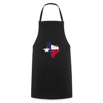 J’aime l’état du Texas - Tablier de cuisine - noir - Devant - AI Model Male 185 dark (185cm)