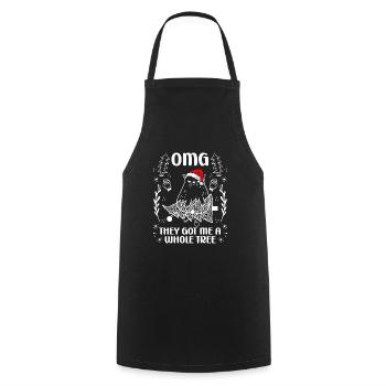Ils m’ont donné un arbre entier - Tablier de cuisine - noir - Devant - AI Model Male 185 dark (185cm)