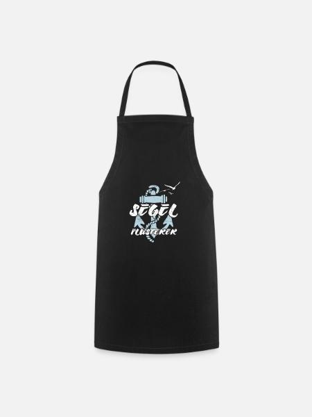 Segel Flüsterer - Segler Geschenk - Kochschürze - Schwarz