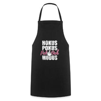 Hokus Pokus Fick dich Modus - Kochschürze - Schwarz - Vorne - AI Model Male 185 dark (185cm)