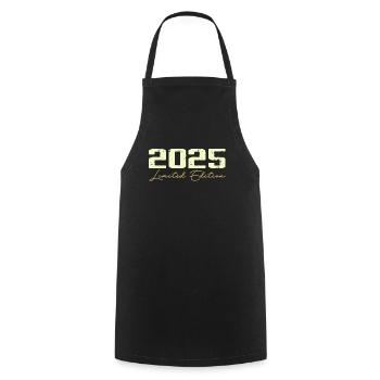 2025 Édition Limitée - 2025 Cadeau D'anniversaire - Tablier de cuisine - noir - Devant - AI Model Male 185 dark (185cm)