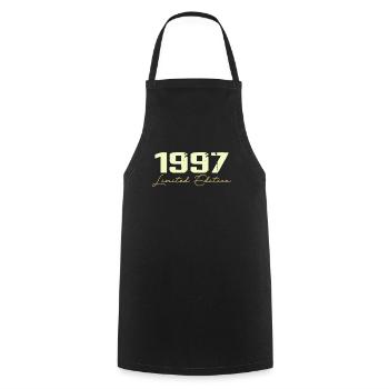 1997 Édition Limitée - 1997 Cadeau D'anniversaire - Tablier de cuisine - noir - Devant - AI Model Male 185 dark (185cm)