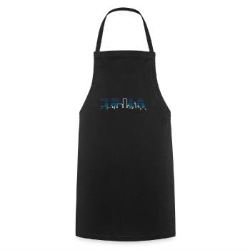 Jena Silhouette Skyline - Kochschürze - Schwarz - Vorne - AI Model Male 185 dark (185cm)