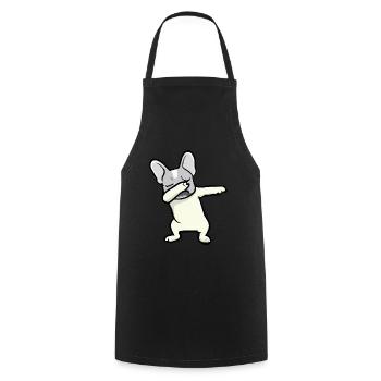 French Bulldog Dab Dog Gift Frenchie - Cooking Apron - black - Front - AI Model Male 185 dark (185cm)