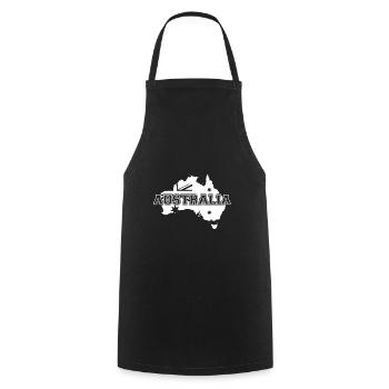 australia - Australia - Cooking Apron - black - Front - AI Model Male 185 dark (185cm)