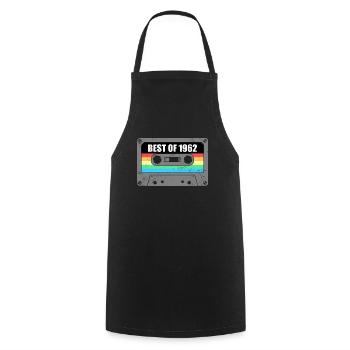 Birthday Best Of 1962 Vintage Vintage 1962 - Cooking Apron - black - Front - AI Model Male 185 dark (185cm)