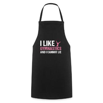 Sport J’aime la gymnastique - Tablier de cuisine - noir - Devant - AI Model Male 185 dark (185cm)