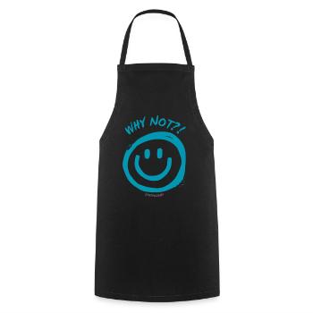 WhyNotSmile - Design par StyleFusionX - Tablier de cuisine - noir - Devant - AI Model Male 185 dark (185cm)