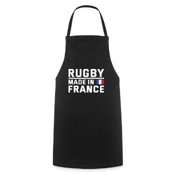 Rugby Made In France France Rugby - Cooking Apron - black - Front - AI Model Male 185 dark (185cm)