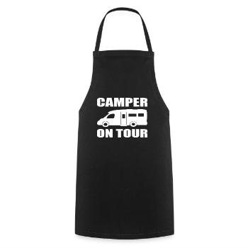 camping - Kochschürze - Schwarz - Vorne - AI Model Male 185 dark (185cm)