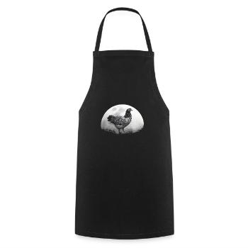 Éleveur de poulet volaille Barbican - Tablier de cuisine - noir - Devant - AI Model Male 185 dark (185cm)