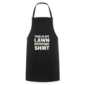 Chemise de tonte de pelouse jardinier - Tablier de cuisine - noir - Devant - AI Model Male 185 dark (185cm)