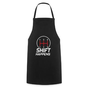 Shift Happens - Tuning Racing JDM - Cooking Apron - black - Front - AI Model Male 185 dark (185cm)