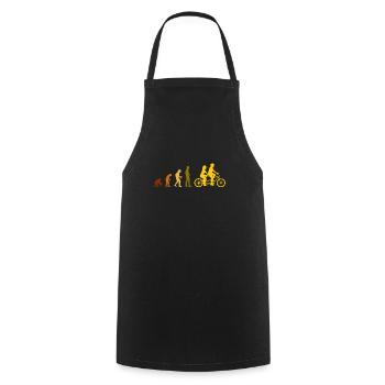 Tandem Evolution bike - Cooking Apron - black - Front - AI Model Male 185 dark (185cm)