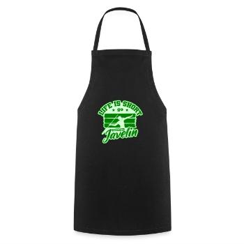 Javelin throwing javelin throw - Cooking Apron - black - Front - AI Model Male 185 dark (185cm)