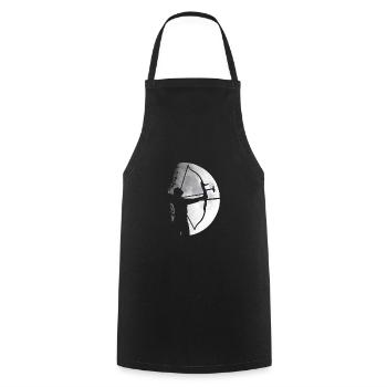 Moon archer - Cooking Apron - black - Front - AI Model Male 185 dark (185cm)