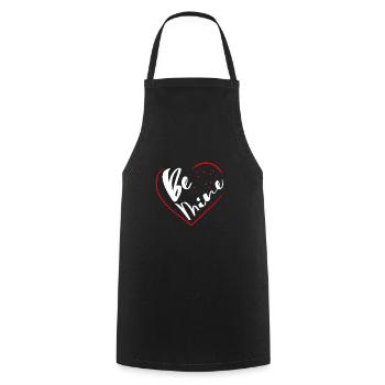 Be My Big Heart - Cooking Apron - black - Front - AI Model Male 185 dark (185cm)