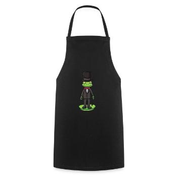 Grenouille Groom - Tablier de cuisine - noir - Devant - AI Model Male 185 dark (185cm)