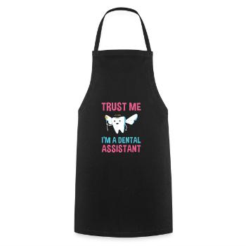 Hygienist Trust Me I'm A Dental Assistant - Cooking Apron - black - Front - AI Model Male 185 dark (185cm)